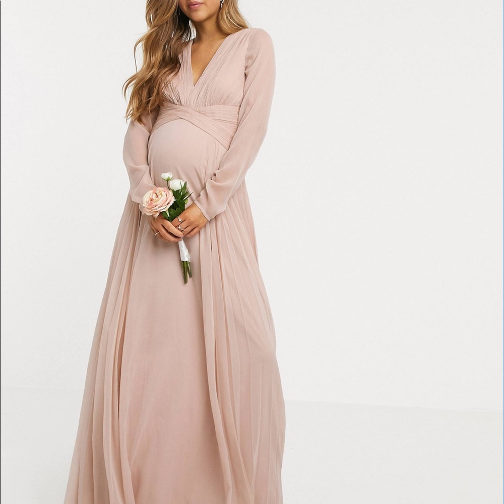 ASOS Maternity Blush Maxi Dress